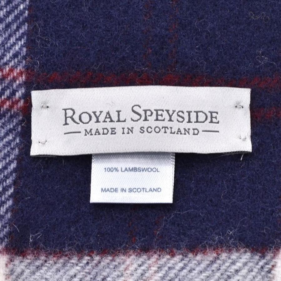 ロイヤルスペイサイド スコットランド製ウールマフラー メンズ