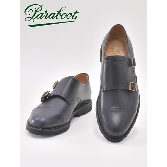 パラブーツ 国内正規品 William ウイリアム ダブルモンクストラップシューズ Nuit ネイビー 濃紺 メンズ Men S William メンズブランドでらでら公式shop 通販 Yahoo ショッピング