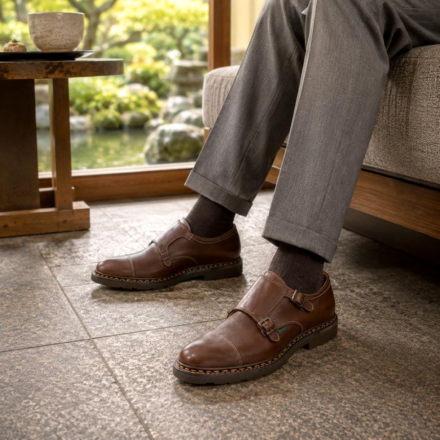 Paraboot（パラブーツ） william ウイリアム ダブルモンクストラップ