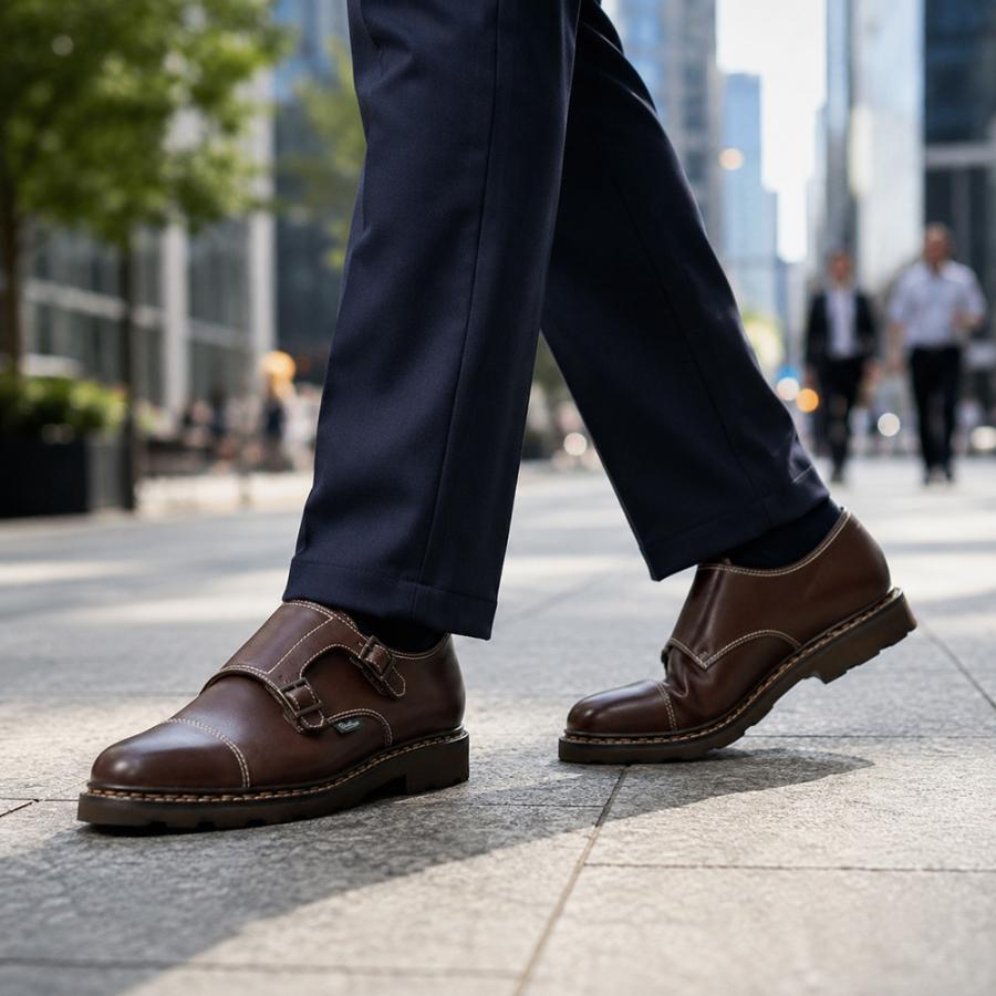 Paraboot（パラブーツ） william ウイリアム ダブルモンクストラップ