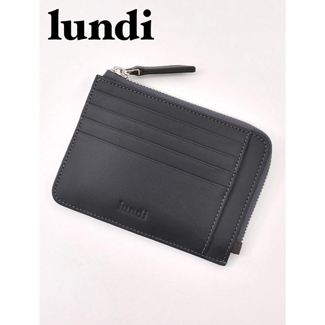 ルンディ Lundi フランスブランド メンズカードケース 紺革 ミニ財布 レザー製 スリム コインケース インナーポケット ネイビー Zipwallet Navy メンズブランドでらでら公式shop 通販 Yahoo ショッピング