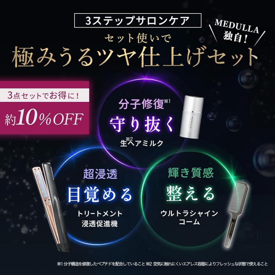 【新品未開封品】MEDULLA ソニックシャインプロ コーム & ヘアミルク MEDULLA ソニックシャインプロ × ハイパーリンクセラム ウルトラ