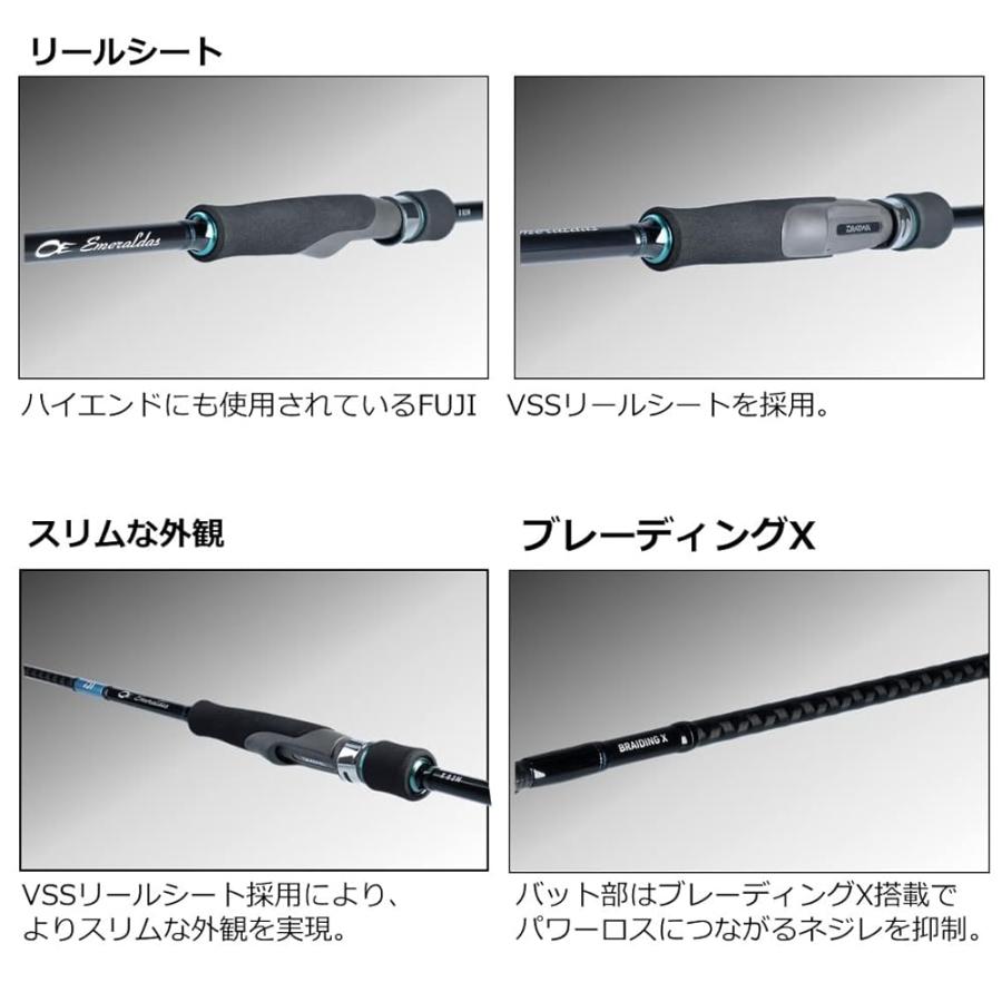 ダイワ(DAIWA) エギングロッド エメラルダス X 611UL-S 釣り竿 SI-UP