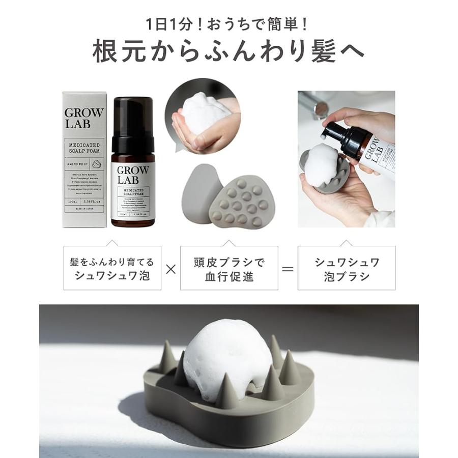 N organic GROW LAB グロウラボ 頭皮泡パックセット メディケイテッド