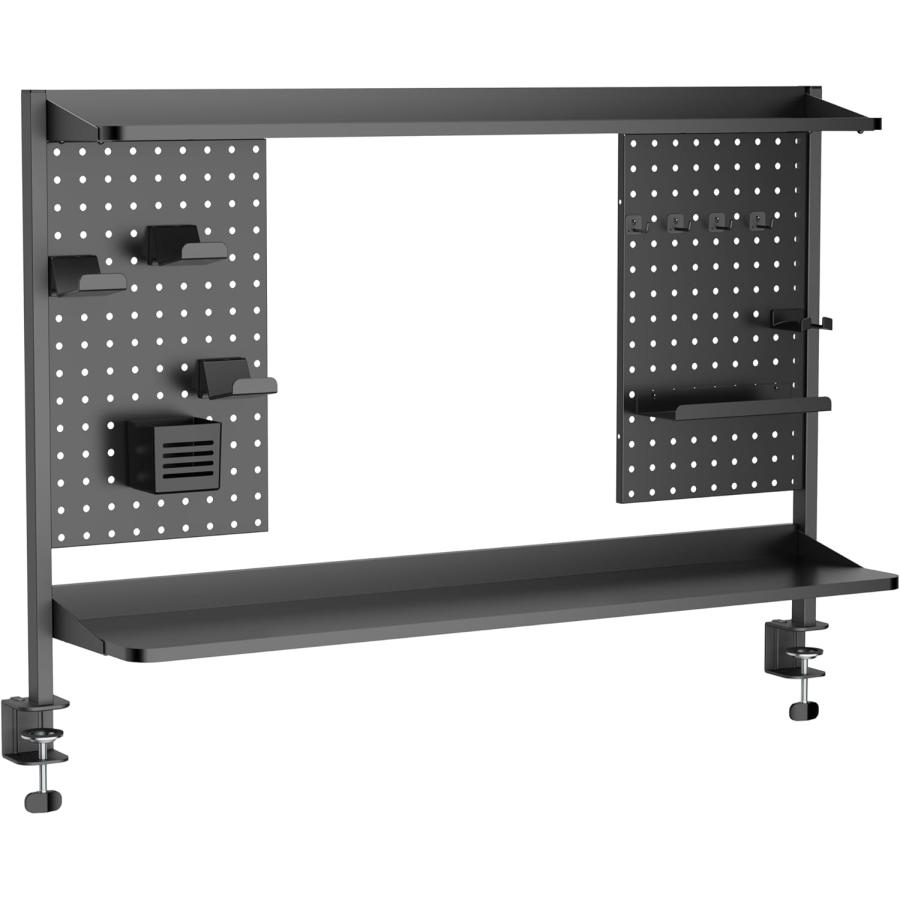 i*o様 背景フック３段　エクスパン　２本分　チェーン、錘付き　3段　クランプ付 デスク クランプ フック ヘッドホンハンガー 固定 後付 Sサイズ