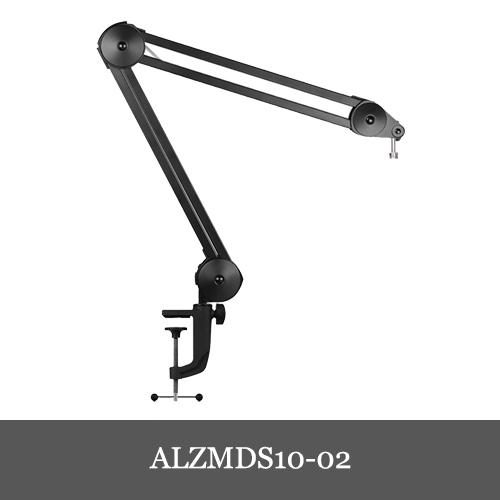 【公式】Alterzone ALZMDS-10 Lサイズ マイクスタンド マイクアーム 卓上マイクスタンド 角度調節 伸縮可能 金属製 ブラック