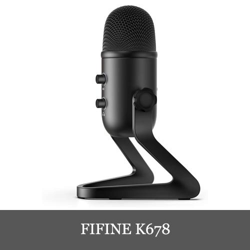 FIFINE K678 USBマイク コンデンサーマイク 3.5mmイヤホン端子付き 角度360°調整でき ABタイプUSBケーブル況 PC/Mac 正規代理店｜dereshop｜02