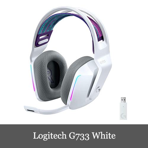 Logitech 即納送料無料 G733 White ゲーミングヘッドセット LIGHTSPEEDワイヤレス 7.1ch BLUE CE搭載マイク PC PS4 一年間保証輸入品 278g PS5 注目ブランド VO