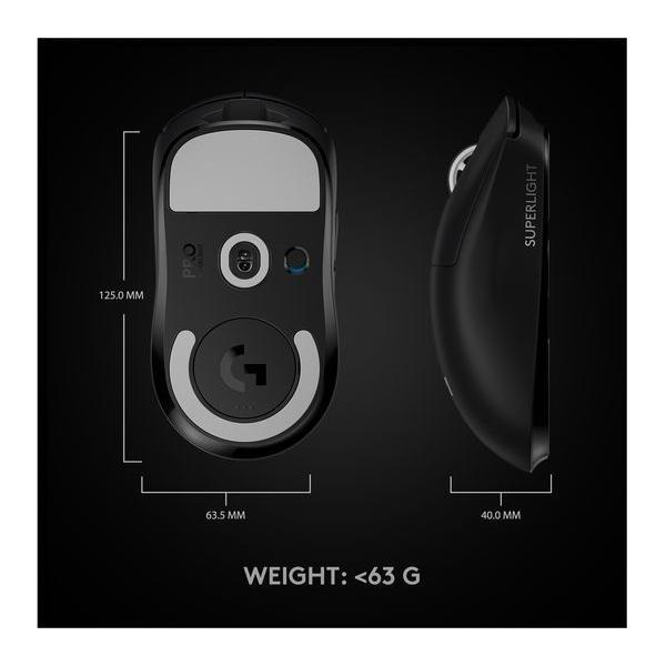 ロジテック Logitech G Pro X Superlight Black ワイヤレス ゲーミング