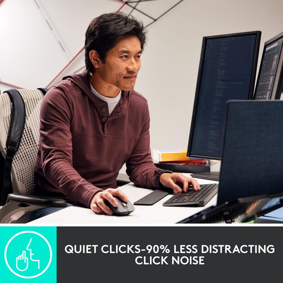 Logitech Mx Master 3s for Business Graphite ワイヤレス マウス 静音 Logi Bolt Bluetooth 8000dpi 高速スクロールホイール 充電式 一年間保証輸入品_6