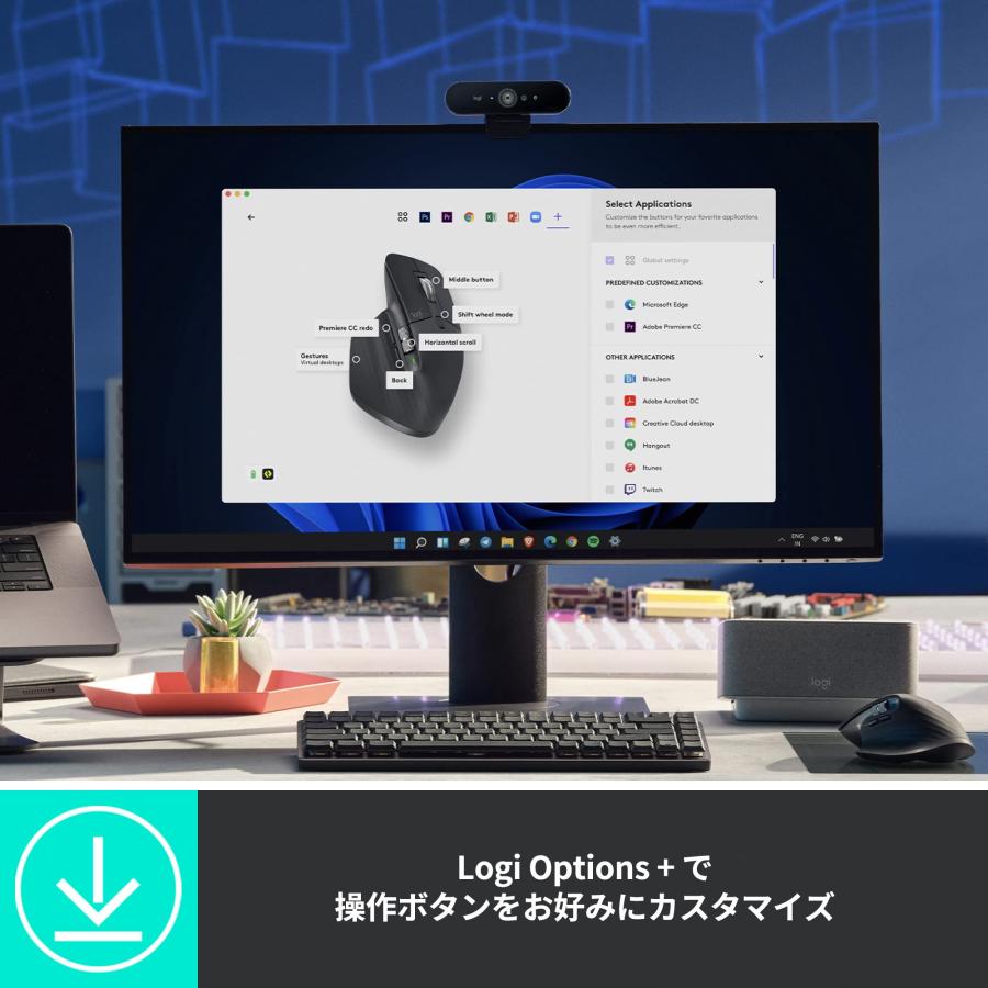 Logitech Mx Master 3s Graphite ワイヤレス マウス 静音 Logi Bolt Bluetooth 8000dpi 高速スクロールホイール USB-C 充電式 windows mac 一年間保証輸入品｜dereshop｜06