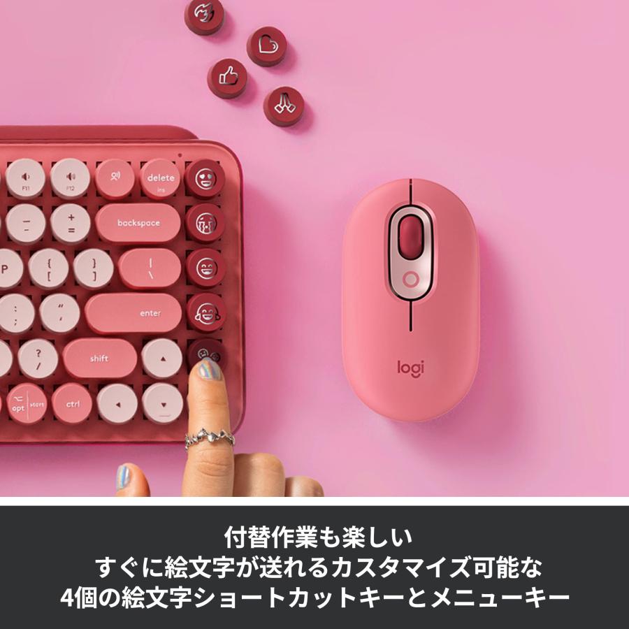 ロジテック Logitech Pop Keys Rose メカニカル ワイヤレス ロジテック Logitech Pop Keys Rose メカニカル ワイヤレス
