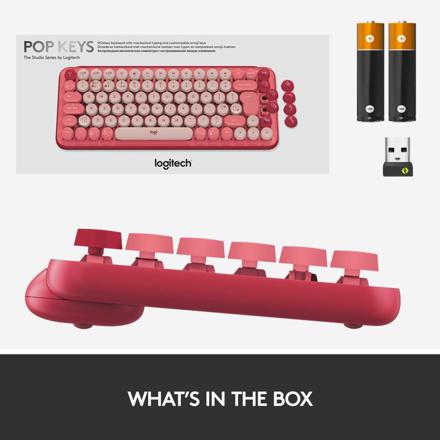 ロジテック Logitech Pop Keys Rose メカニカル ワイヤレス ロジテック Logitech Pop Keys Rose メカニカル ワイヤレス