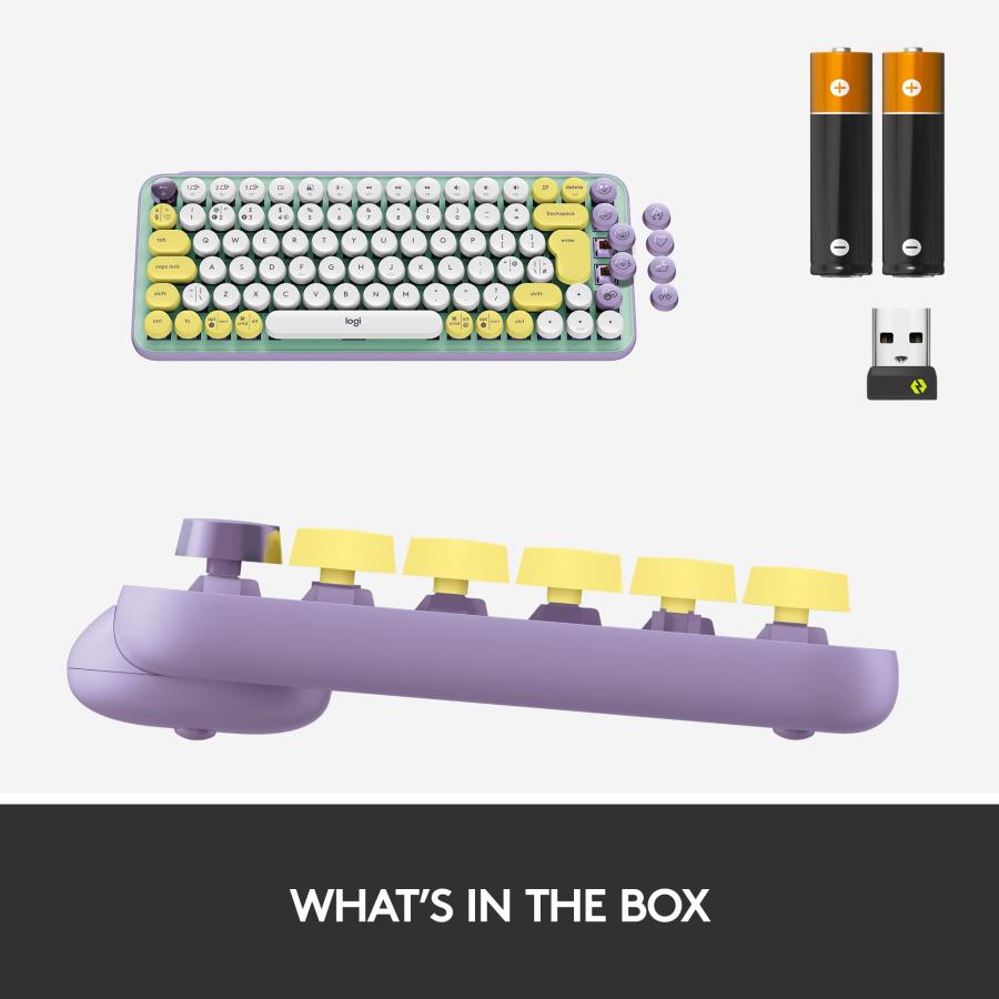 ロジテック Logitech Pop Keys Purple メカニカル ワイヤレス ロジテック Logitech Pop Keys Purple メカニカル ワイヤレス