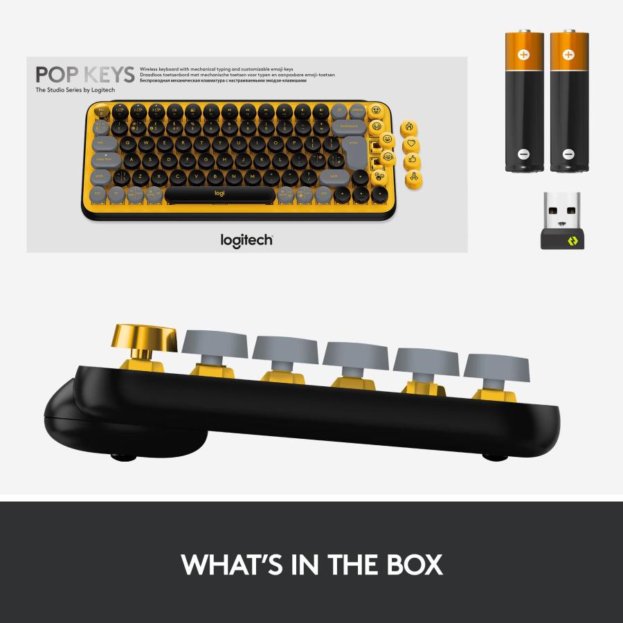 Logitech Pop Keys Yellow メカニカル ワイヤレス キーボード イエロー 英語配列 bluetooth Logi Bolt Unifying非対応 一年間保証輸入品 : logitech-pop-keys-yellow : DELESHOP - 通販 - Yahoo!ショッピング Logitech Pop Keys Yellow メカニカル ワイヤレス キーボード イエロー 英語配列 bluetooth Logi Bolt Unifying非対応 一年間保証輸入品 : logitech-pop-keys-yellow : DELESHOP - 通販 - Yahoo!ショッピング