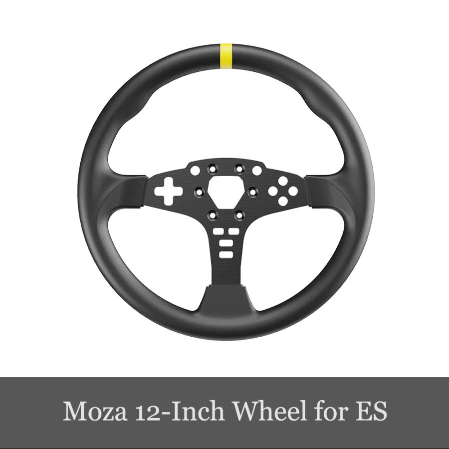 MOZA Racing 12インチ ステアリングホイール（ゲーミングハンドル） MOZA RACING Moza ES用 12インチ 丸型ホイール MOD 国内正規品