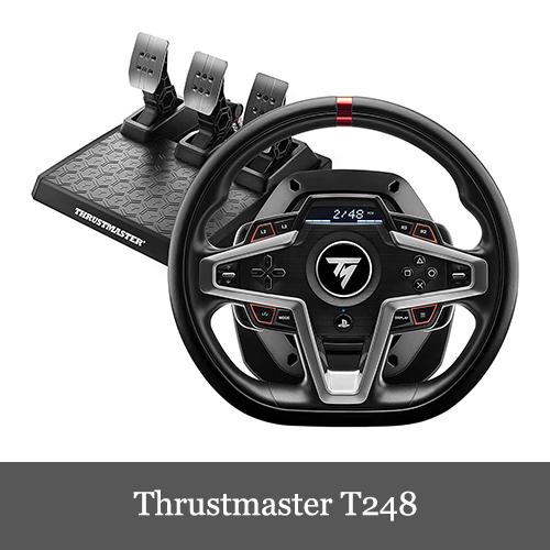 Thrustmaster 好評 T248 PC PS4 ついに入荷 PS5対応 ハイブリッドフォースフィードバック 一年間保証輸入品 レーシングコントローラー 磁気パドルシフト