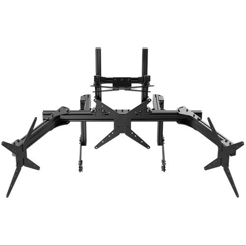 Trak Racer TR80/TR120/TR160用コックピット取付用クワッドモニタースタンド TR80-4MCM-BLK Trak TR80 BLK