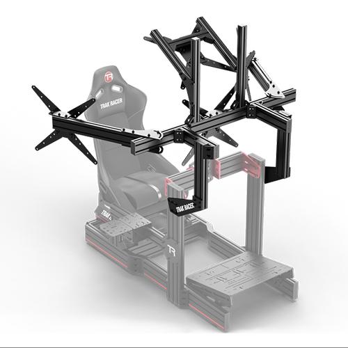 Trak Racer TR80/TR120/TR160用コックピット取付用クワッドモニタースタンド TR80-4MCM-BLK Trak TR80 BLK
