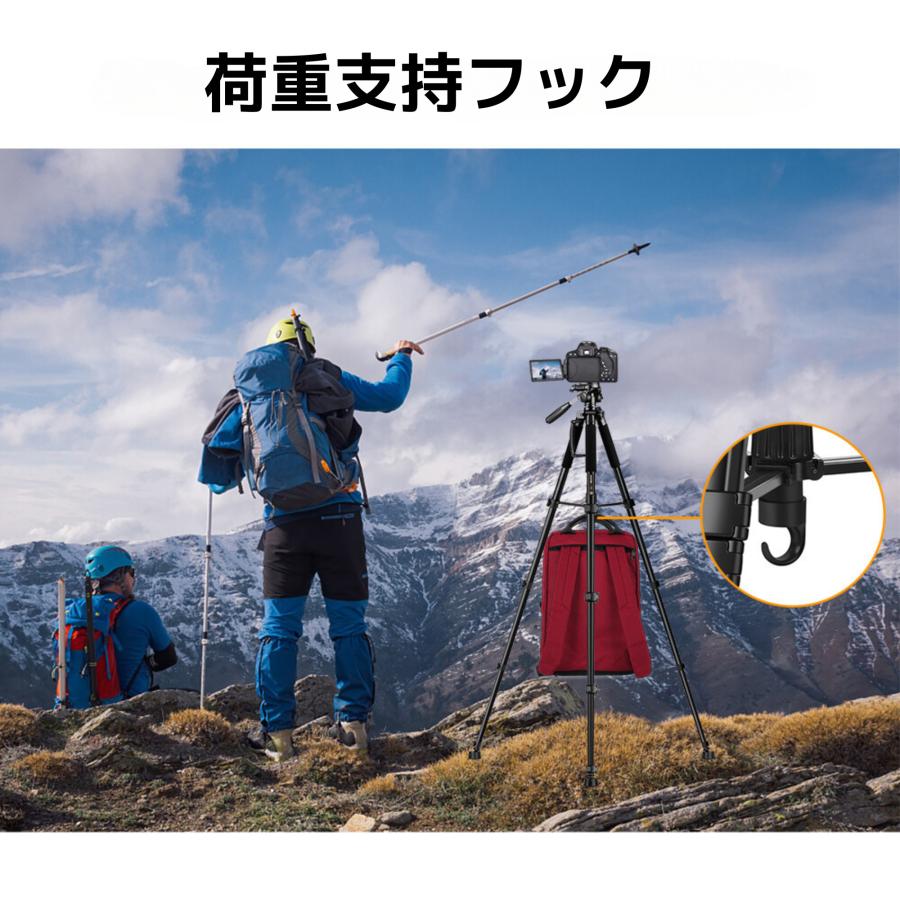ZOMEi Q188 黒 三脚 高耐久三脚スタンド、プロレベルビデオ三脚 ZOMEi Q188 黒 三脚 高耐久三脚スタンド、プロレベルビデオ三脚