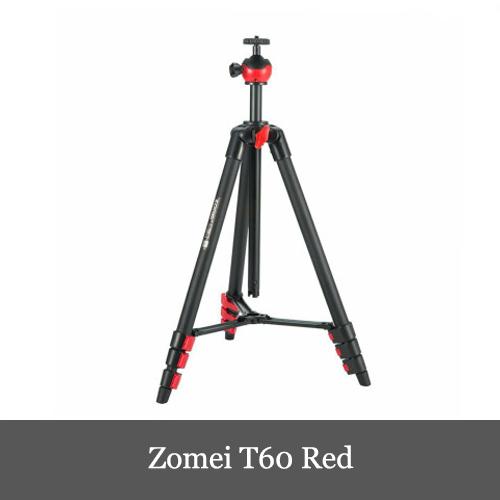 Zomei T60 カメラ 三脚 軽量 旅行 三脚 一脚 2イン1 ポータブル 三脚スタンド 360度ボールヘッド付き リモートBluetoothと電話クリップカメラ スマートフォン