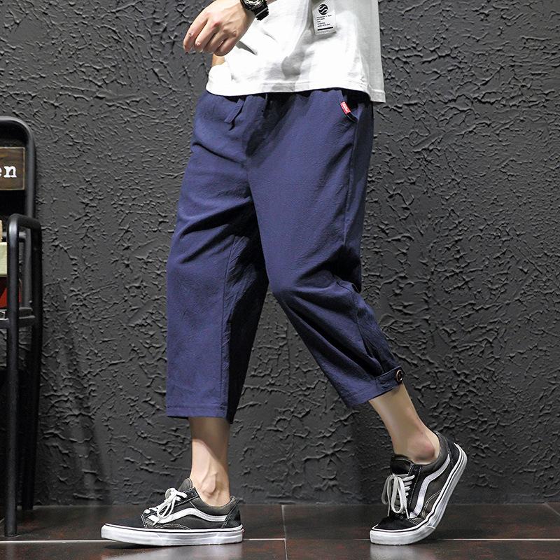 一部当日発送！クロップドパンツ メンズ 七分丈 ハーフパンツ ワイド