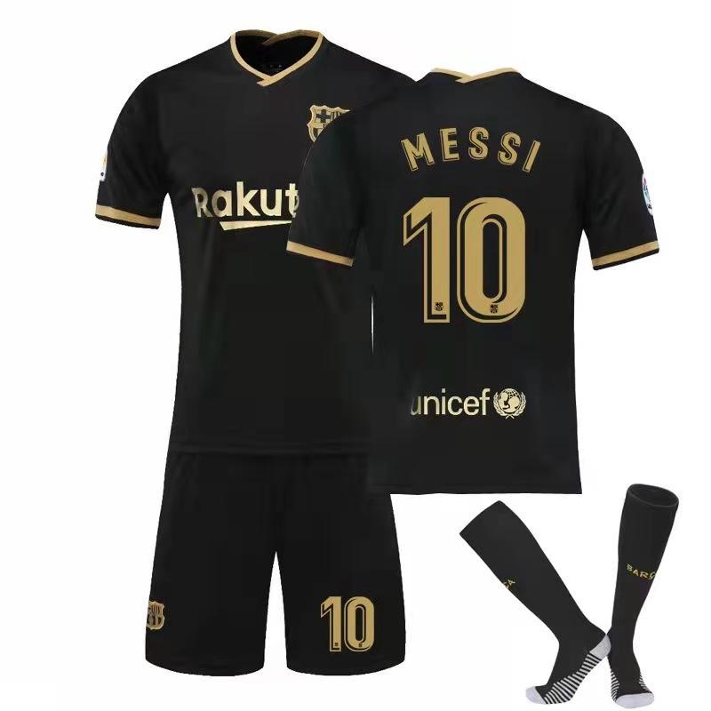 無料配達 Fcバルセロナ 21 メッシ 子供 大人用 メンズ サッカーユニフォーム 背番号10 ユニフォーム 上下3点セット ソックス付き Aynaelda Com
