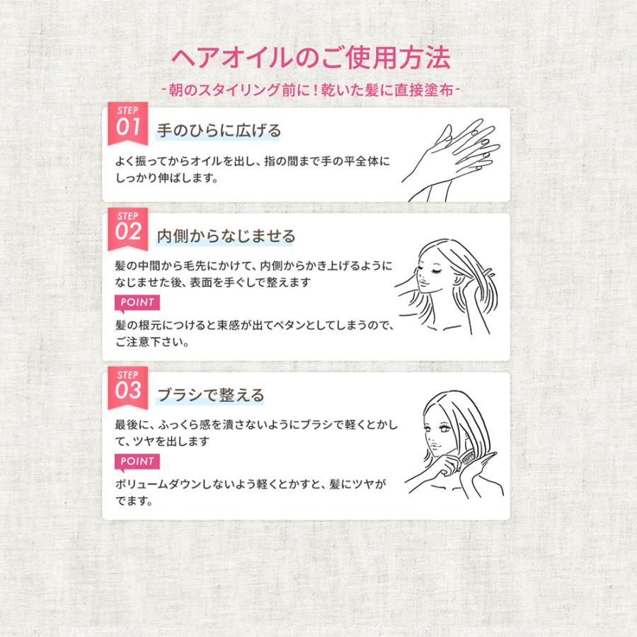 【デルメッド公式】ヘアオイル 100mL 洗い流さないトリートメント ダメージケア 補修 紫外線 まとまり ツヤ ボリューム キューティクル 保湿 三省製薬 DERMED | DERMED | 07