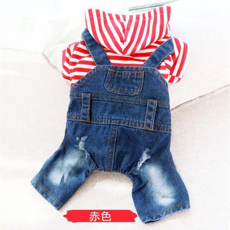 犬 服 つなぎ おしゃれ デニム オーバーオール ドッグウェア ペット服