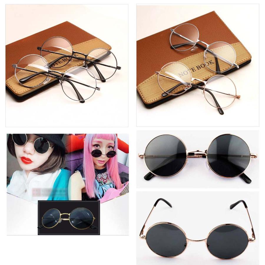 ファッション・伊達メガネ 丸型 ケース付き 楽天市場】【新春特別価格】 【専用メガネケース付き】 【全6色