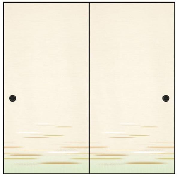 ふすま紙 襖紙 (のれん第20集) No.154 (サイズ96×203cm) 「1枚柄・霞