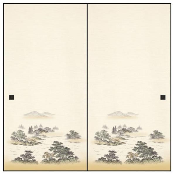 ふすま紙 襖紙 (のれん第20集) No.159 (サイズ96×203cm) 「1枚柄