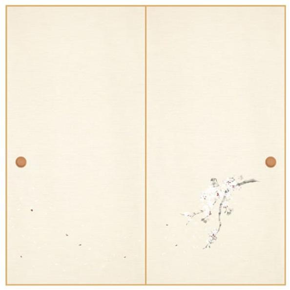 ふすま紙 襖紙 (のれん第20集) No.162 (サイズ96×203cm) 2枚組セット