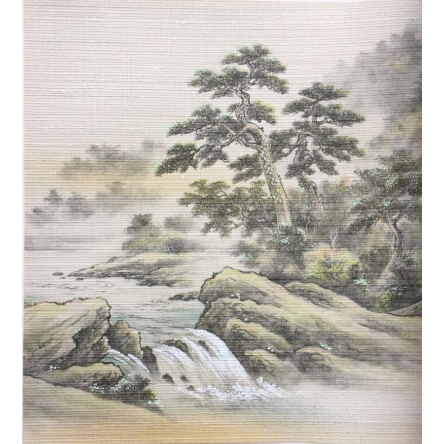 福袋 ふすま紙 襖紙 近江第10集 No.913 サイズ100×203cm 2枚組織物襖紙 山水画 松 間中 ふすま紙 襖紙 (近江第10集) No.913 (サイズ100×203cm) 2枚組織物襖紙「山水画・松」 間中