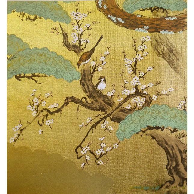 ふすま紙 襖紙 (漣(さざなみ)第10集) No.51「四季花鳥（しきか