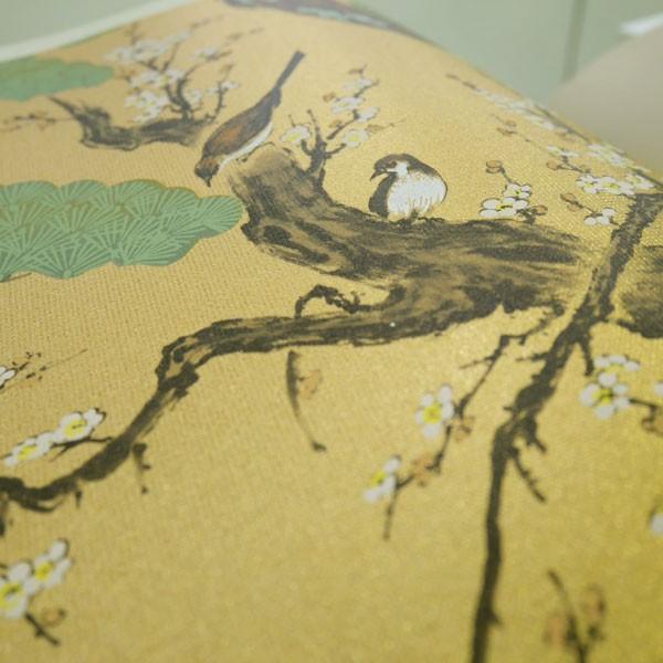 ふすま紙 襖紙 (漣(さざなみ)第10集) No.51「四季花鳥（しきかちょう