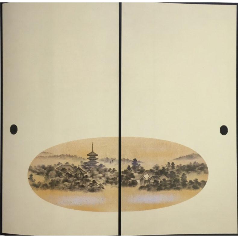 ふすま紙 襖紙 (漣(さざなみ)第10集) No.90「望郷(ぼうきょう)」 (サイズ97×185cm) 2枚組セット販売 間中