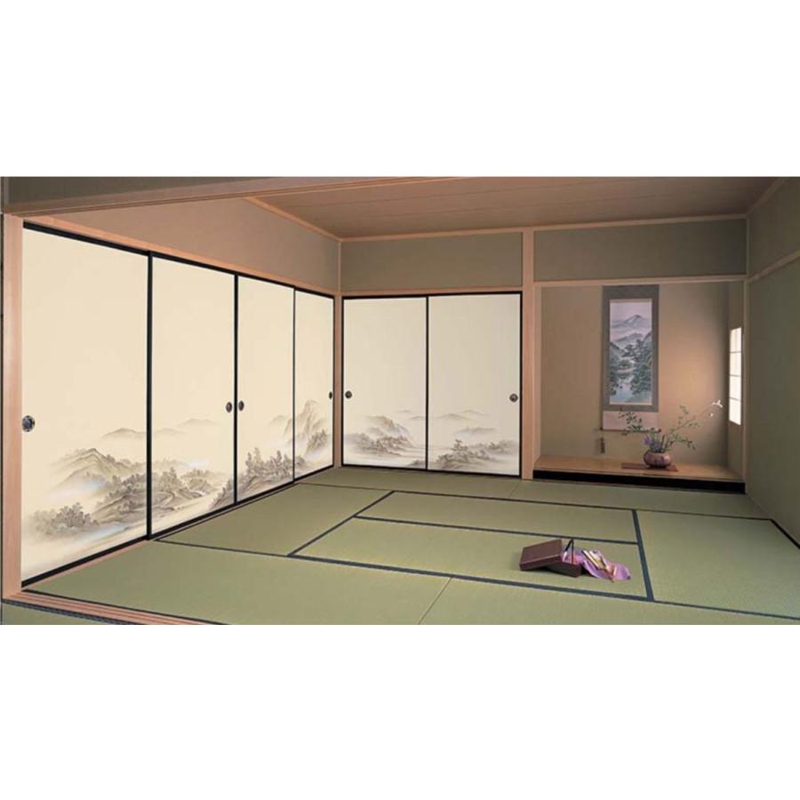 ふすま 山水・景勝シリーズ 押入ふすま 襖タイプ 高さ：1821〜2100mm 細ふち
