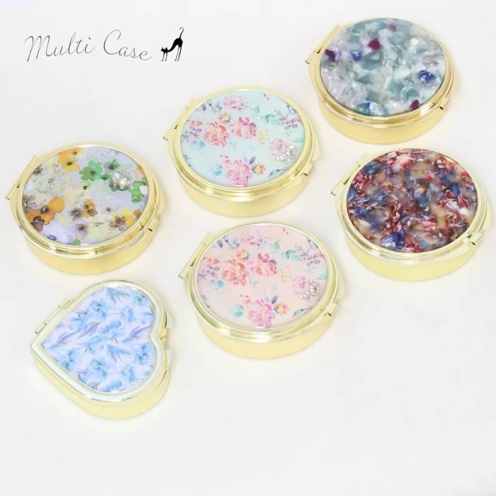 小物入れ ジュエリーケース ミラー 手鏡 メイク直し おしゃれ かわいい お花 Pr 001 Des Vacances 通販 Yahoo ショッピング
