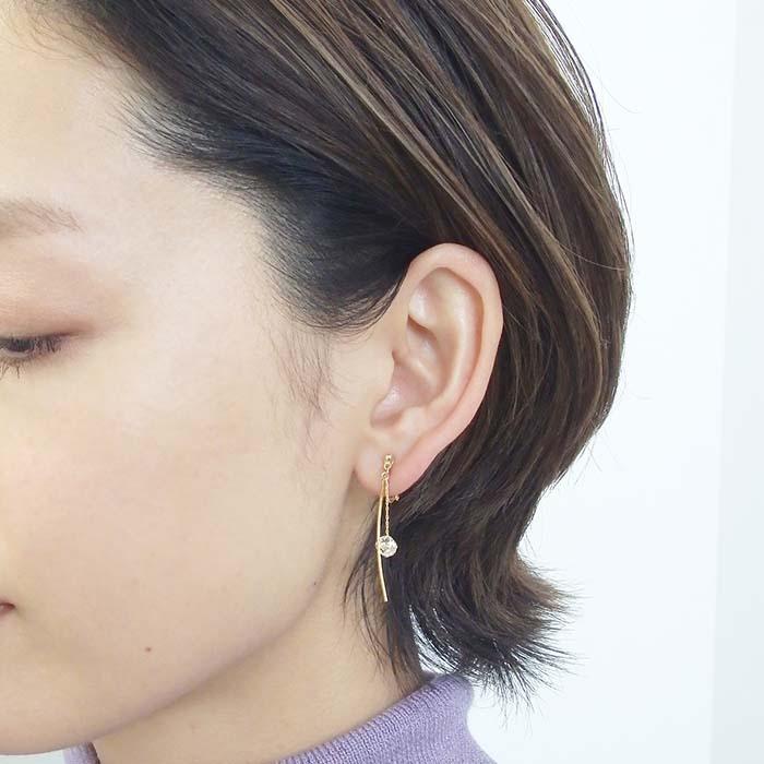 イヤリング 痛くない スプリングイヤリング ニッケルフリー スワロフスキー アメリカンピアス風 日本製 Spi 536 Des Vacances 通販 Yahoo ショッピング