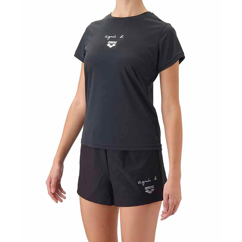 アリーナ（arena） 公式 agnes b コラボ Tシャツ 半袖 レディース UV