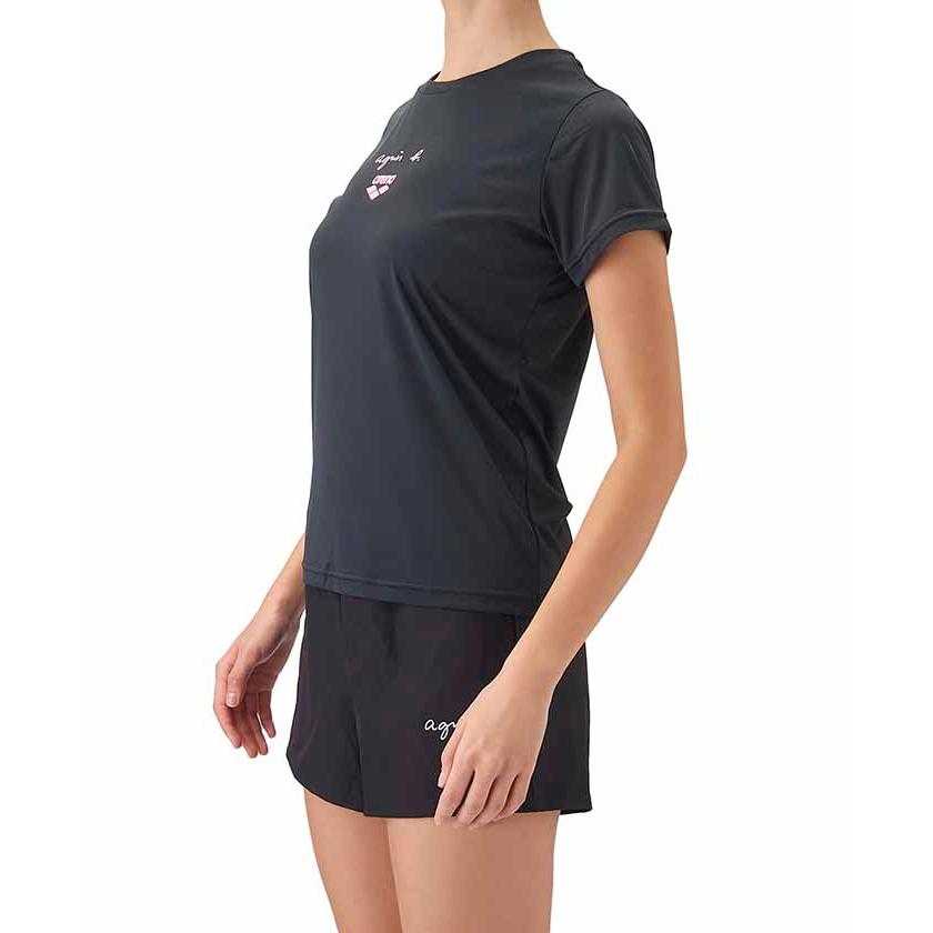アリーナ（arena） 公式 agnes b コラボ Tシャツ 半袖 レディース UV