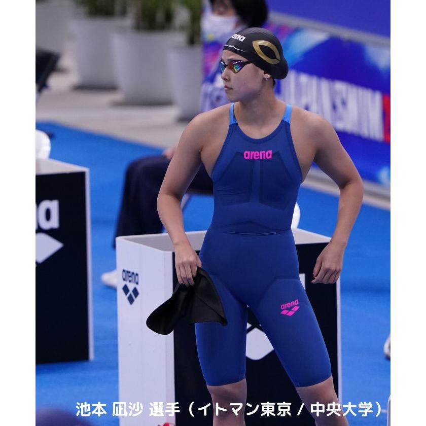 【未使用】arena アリーナ ひざ上 競泳水着 ARN-4002W アリーナ ARENA 競泳水着 レディース アクアフォース ストーム