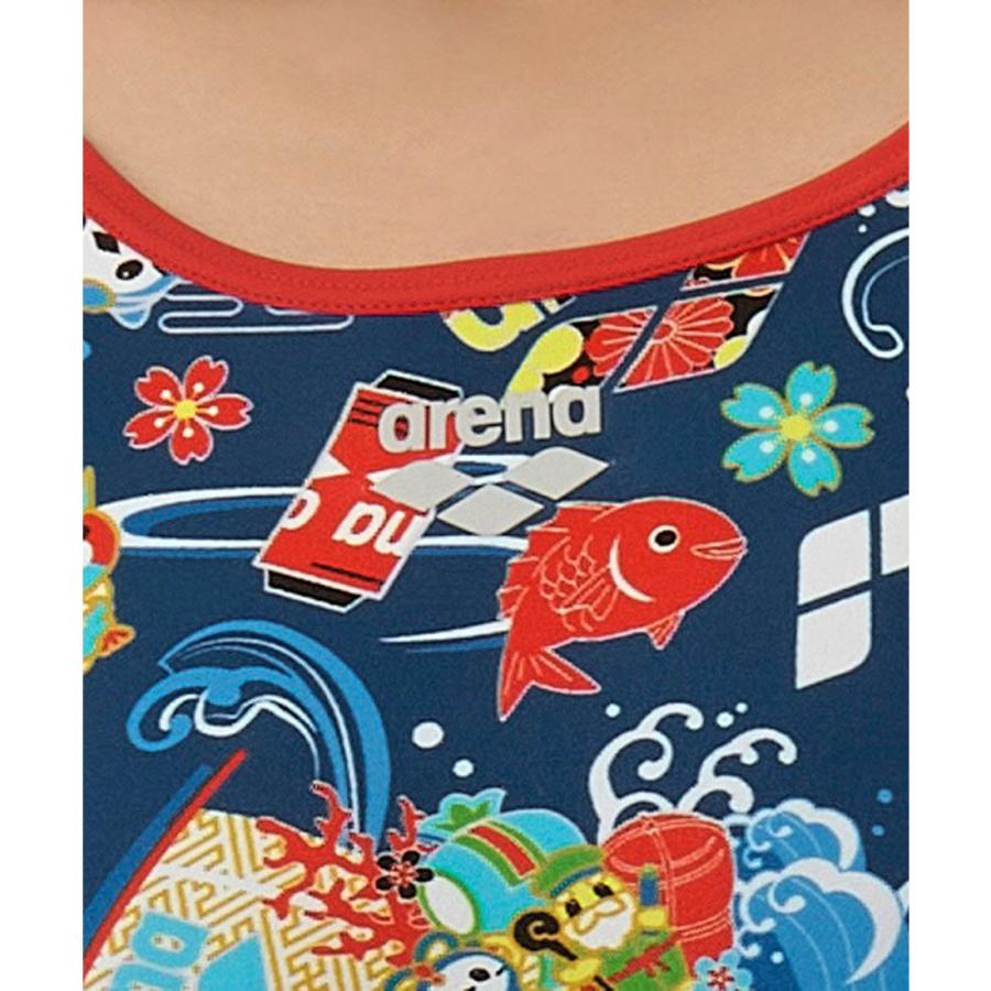 アリーナ（arena） 公式 タフスーツ 練習 総柄 トレーニングワンピース