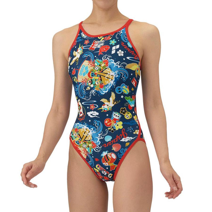 arena  アリーナ　競泳水着　練習用　タフスーツ　花柄　ピンク　タグ付き　L arena（アリーナ）】レディース 競泳用 トレーニング水着
