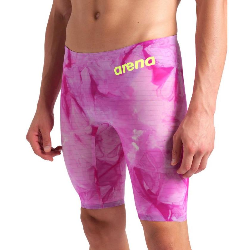 アリーナ WA承認 メンズ 競泳水着 arena レーシングスパッツ（ハーフレッグ）公式大会可 男性 男子 トップスイマー 上級者 競技水着 スイムウェア レース用 スイムパンツ ブランド AQUAFORCE STORM CP みずぎ/AS6SRC01M【返品不可】 アリーナ（arena） 公式 WA承認 レーシングスパッツ ハーフレッグ