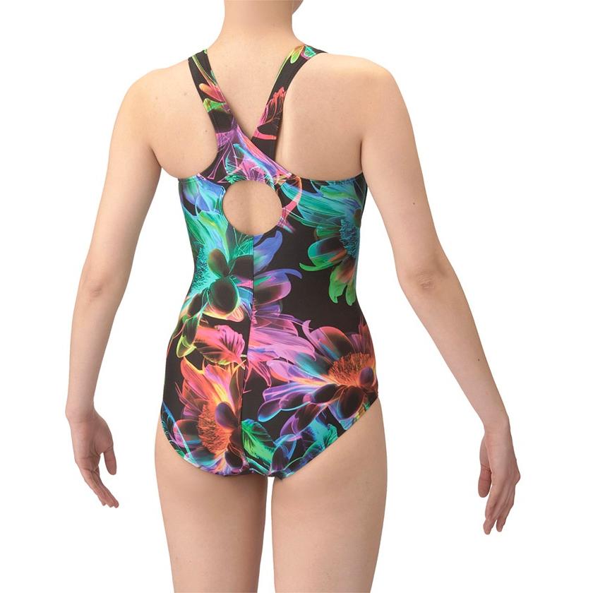 O 新品 arena 最新モデル AQUA EXA 練習水着 トレーニング 撥水 アリーナ 公式 アクアエクサ フィットネスワンピース レディース