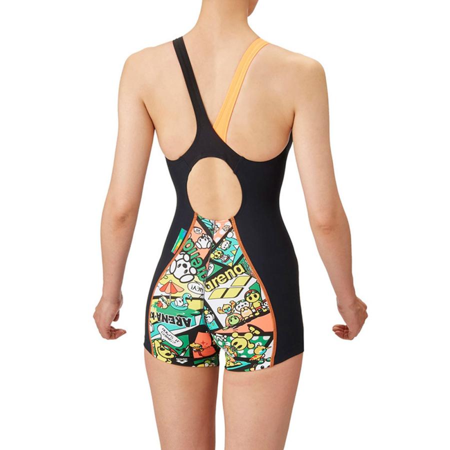 新品　アリーナ フィットネスワンピーススパッツ　レディース ＸＯ as5fwf14l-kb.jpg