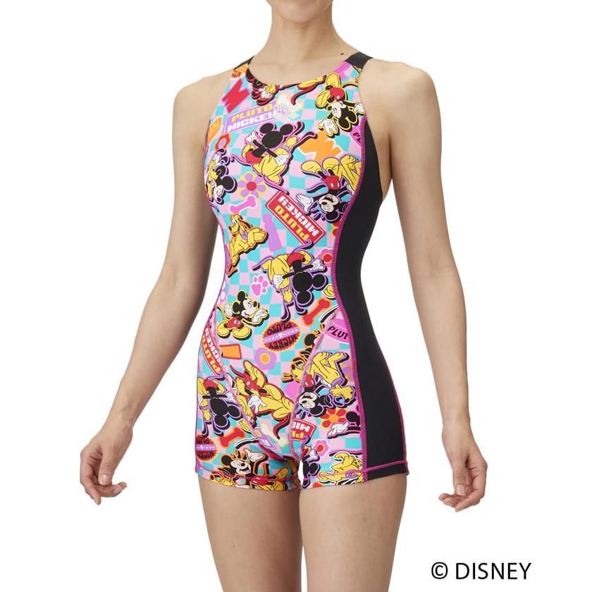サイ　アリーナ ARENA 水着 AS5SWM53L ディズニー　M アリーナ 公式 ディズニー ミッキーとプルート トレーニング