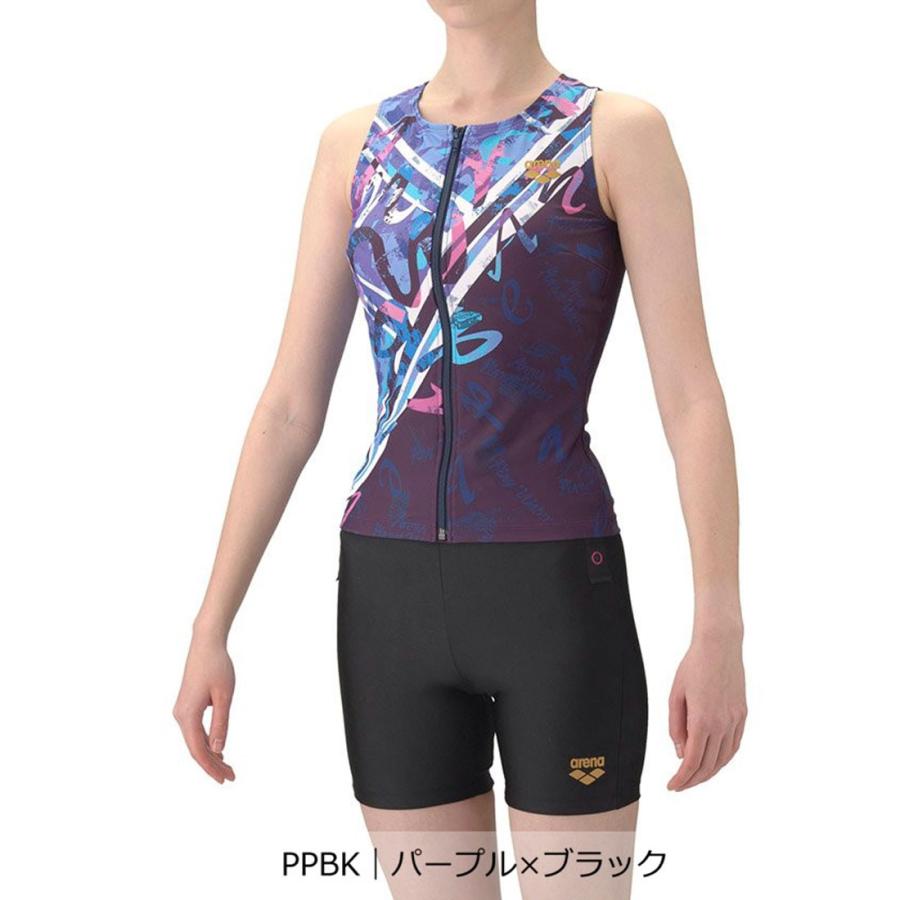 アリーナ（arena） 公式 フィットネスセパレーツ ファスナー付き 着脱